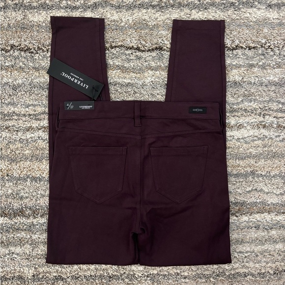 Liverpool Skinny Jeans In Aubergine Sz 4/27 NWT | Liverpool Mid Rise Skinny NEW- - Picture 12 of 13
